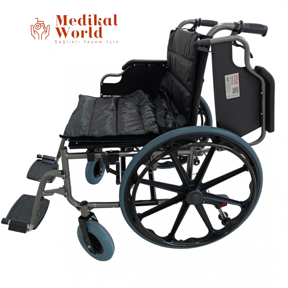 Poylin%20P114%20XLarge%20Beden%20(%2055%20cm%20)%20Tekerlekli%20Sandalye